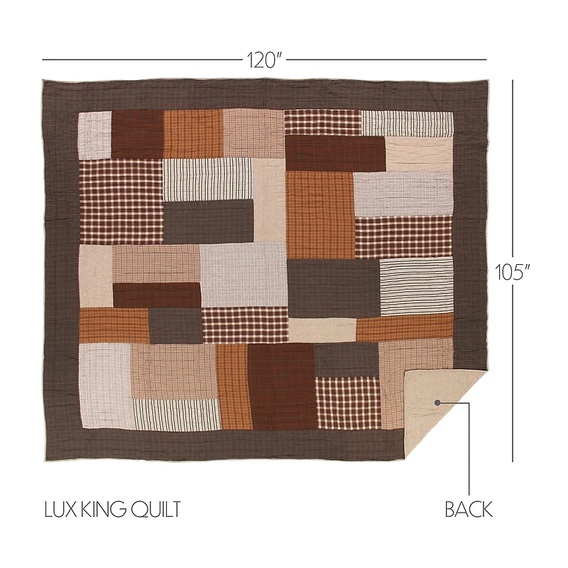 VHC Brands Sheridan Rustic Brown Quilt