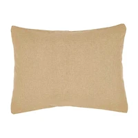 VHC Brands Veranda Burlap Natural Reversible Pillow Sham