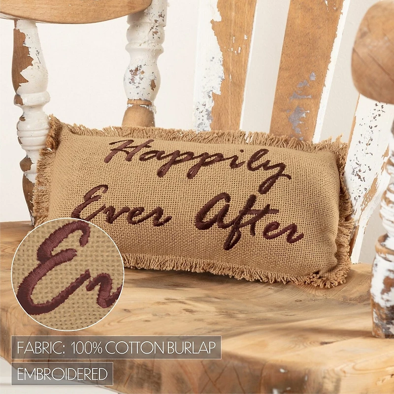 VHC Brands Happily Ever After 7x13 Lumbar Pillow