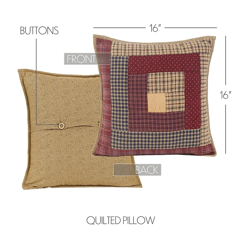 VHC Brands Clamont 16x16 Throw Pillow