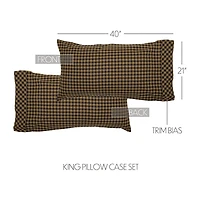 VHC Brands Country Check Pillowcases