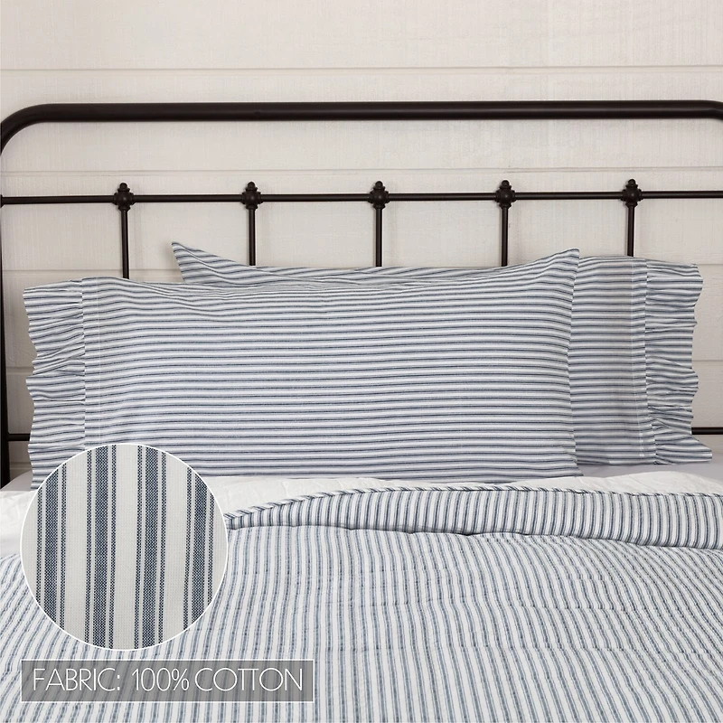VHC Brands Sawyer Mill Stripe Pillowcases