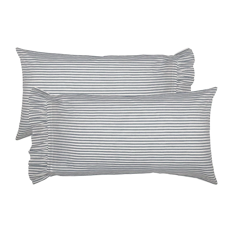 VHC Brands Sawyer Mill Stripe Pillowcases