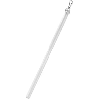 Rod Desyne 1/2" Clear Pvc Baton With Snap Hook Curtain Wand