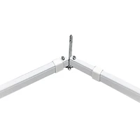 Rod Desyne Lockseam Corner Window 2 IN Adjustable Curtain Rod
