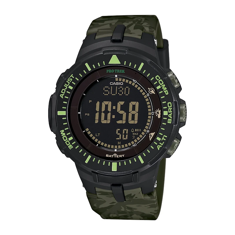 Casio Mens Multicolor Strap Watch Prg300cm-3