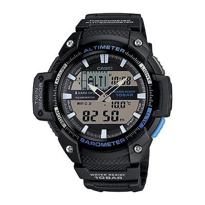 Casio Mens Black Strap Watch Sgw450h-1a