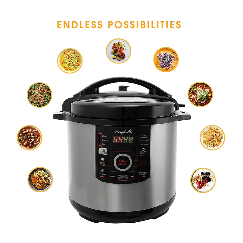 MegaChef 12 Qt Electric Pressure Cooker