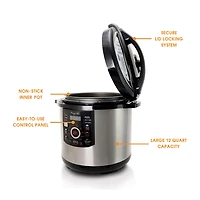 MegaChef 12 Qt Electric Pressure Cooker