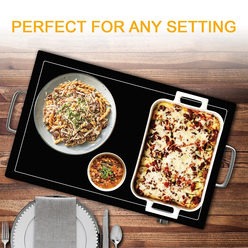 MegaChef Adjustable Temperature Control Warming Tray