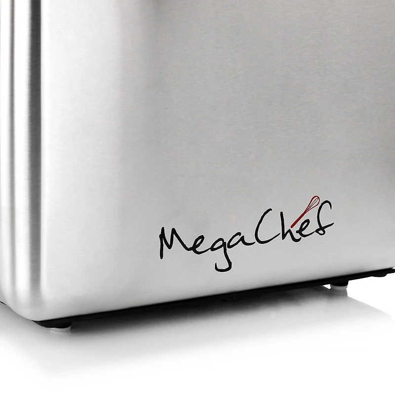 MegaChef 4-Slice Stainless Steel Extra Wide Slot Toaster
