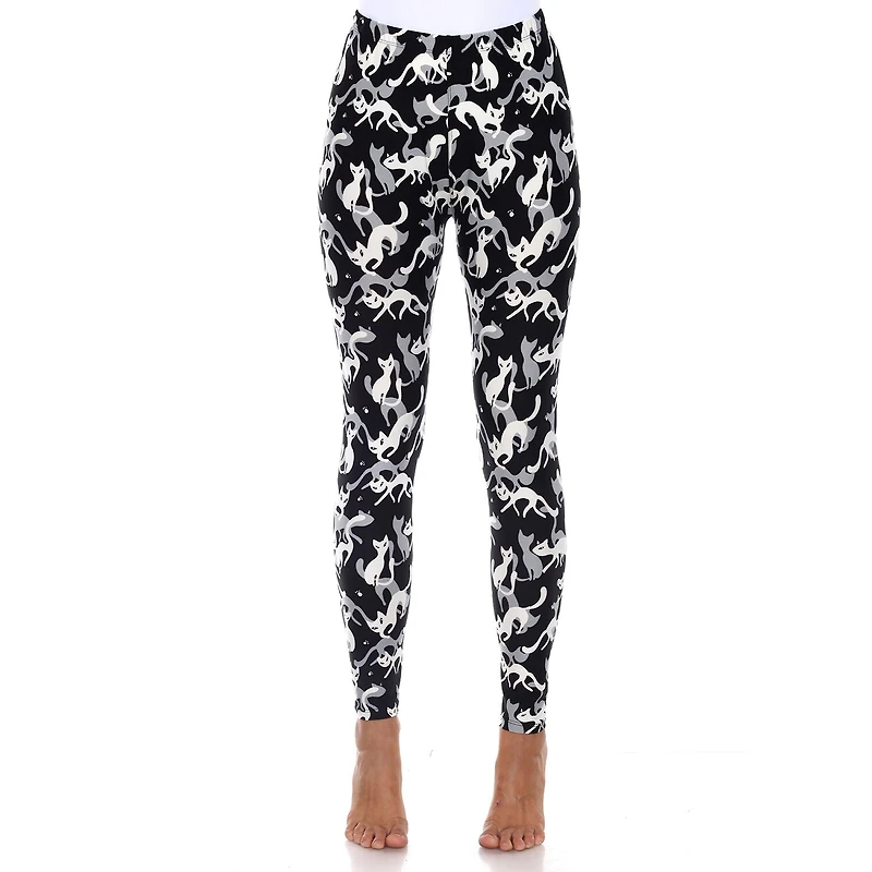 White Mark Womens Mid Rise 26" Full Length Leggings