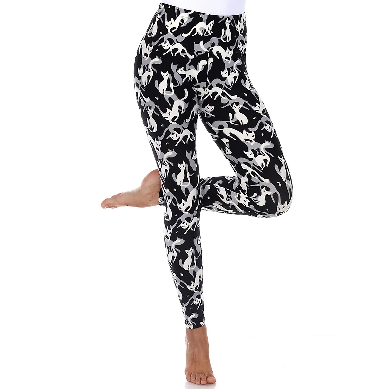White Mark Womens Mid Rise 26" Full Length Leggings