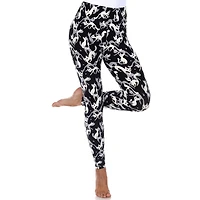 White Mark Womens Mid Rise 26" Full Length Leggings