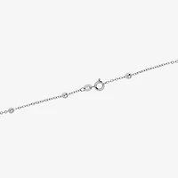 Silver Reflections Womens Pure Over Brass 18 Inch Bead Chain Necklace