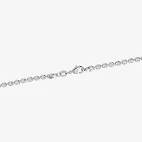 Silver Reflections Womens Pure Over Brass 18 Inch Bead Chain Necklace