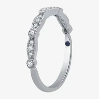 I Said Yes (H-I / I1) Womens 1/5 CT. Lab Grown White Diamond Sterling Silver Wedding Band