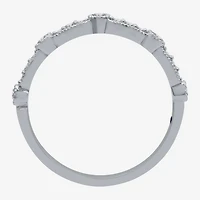 I Said Yes (H-I / I1) Womens 1/5 CT. Lab Grown White Diamond Sterling Silver Wedding Band