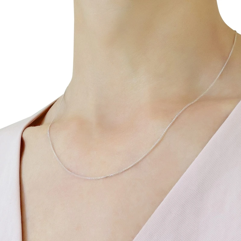 Womens 14K Gold Inch Wheat Chain Necklace