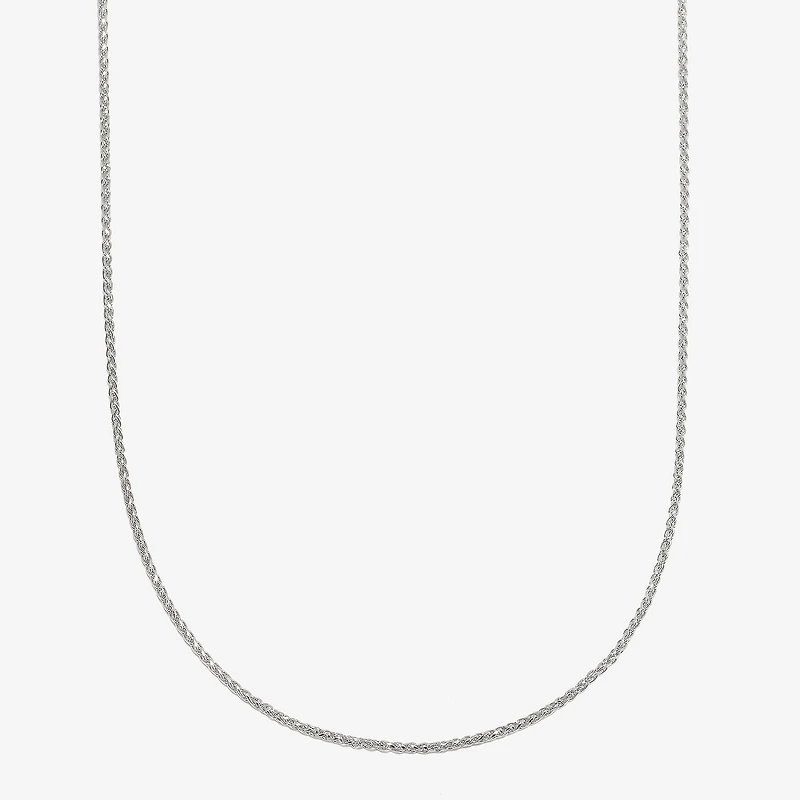Womens 14K Gold Inch Wheat Chain Necklace