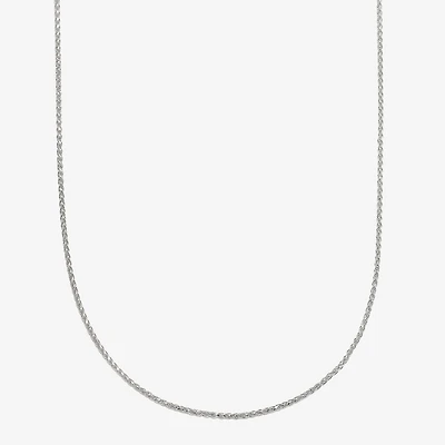 Womens 14K Gold Inch Wheat Chain Necklace