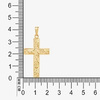 14K Yellow Gold Reversible Cross Charm