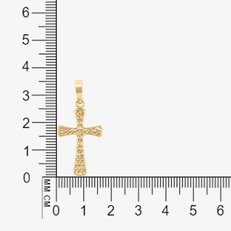 Unisex Adult 14K Gold Cross Pendant