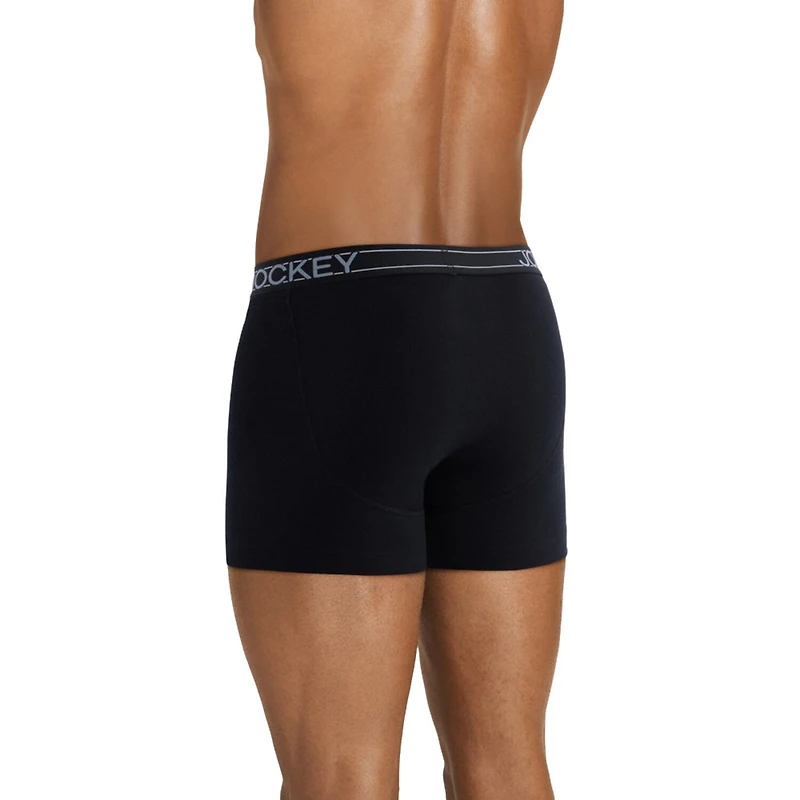 Jockey Everyday Casual Lightweight Cotton Blend Mens Boxer Briefs 2544