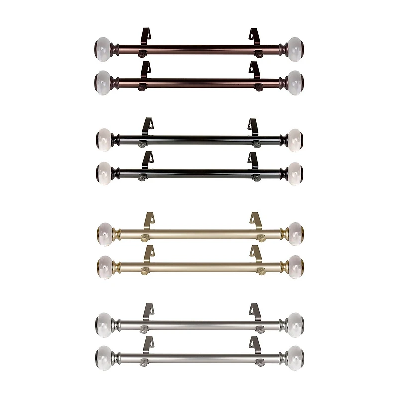 Rod Desyne Ironwood 1 IN Adjustable Side Curtain Rod