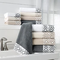 Avanti Harlow Geometric Bath Towel