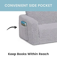 Cozee Flipout Convertible Sherpa Sofa