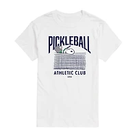 Mens Short Sleeve Snoopy Pickleball Graphic T-Shirt