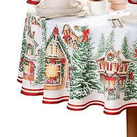 Threadmade Storybook Christmas Tablecloth