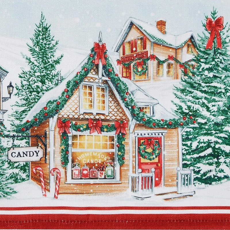 Threadmade Storybook Christmas Tablecloth