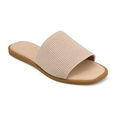 Journee Collection Womens Prisilla Flat Sandals