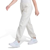 adidas Big Kid Girls Cuffed Mid Rise Loose Fit Fleece Jogger Pant