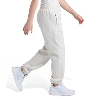 adidas Big Kid Girls Cuffed Mid Rise Loose Fit Fleece Jogger Pant