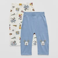 Disney Baby Boys Straight Regular Fit Mickey Mouse Pull-On Pant