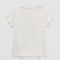 Xersion Little & Big Kid Girls Crew Neck Short Sleeve Regular Fit Graphic T-Shirt