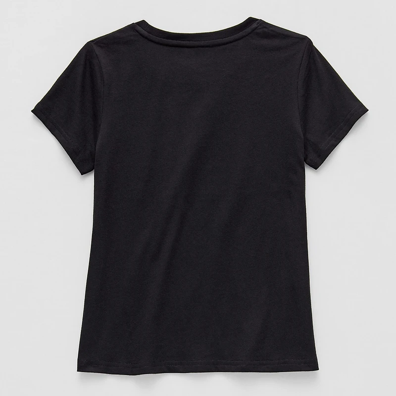Xersion Little & Big Kid Girls Crew Neck Short Sleeve Regular Fit Graphic T-Shirt