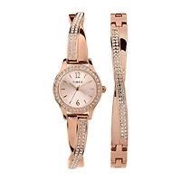 Timex Womens Rose Goldtone Bracelet Watch Tw2t57900ji