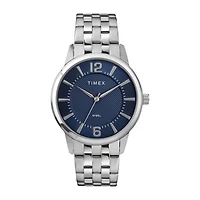 Timex Mens Silver Tone Stainless Steel Bracelet Watch Tw2t59800ji