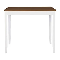 Janisse Rectangular Wood-Top Dining Table