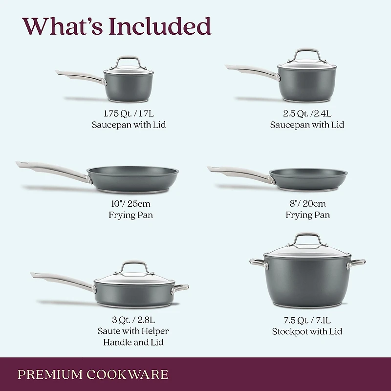 Anolon Accolade Aluminum 10-pc. Induction Cookware Set