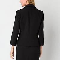 Black Label by Evan-Picone Womens Classic Fit Suit Jacket