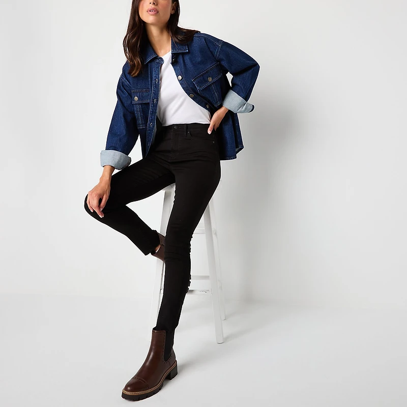 a.n.a Womens High Rise Tall Skinny Fit Jean