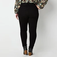 a.n.a Womens Plus Mid Rise Skinny Fit Jean