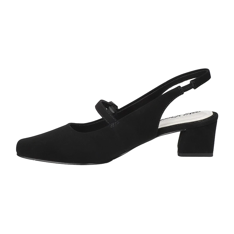 Easy Street Womens Cameo Block Heel Pumps