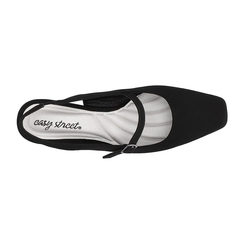 Easy Street Womens Cameo Block Heel Pumps