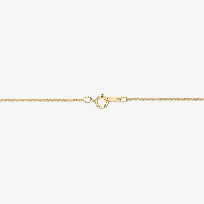 Womens Diamond Accent Gemstone 10K Gold Cross Pendant Necklace